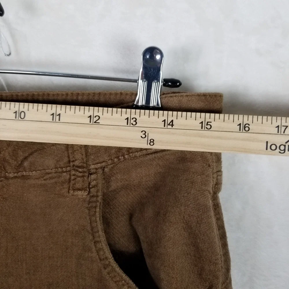 Kut from the Kloth Corduroy Pants Womens 8 Brown High Rise Wide Leg KB56403